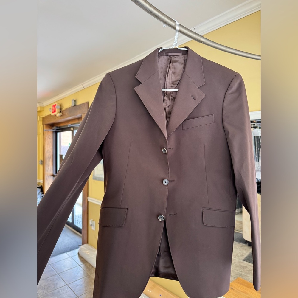 Prada Dark Brown Men's 2 piece suite 
(Polyester)